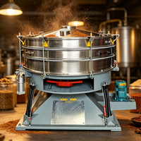 Machine de tamisage vibratoire à grande capacité à moteur circulaire QINNY pour la classification des poudres d'épices, destinée aux lignes de production alimentaire commerciales