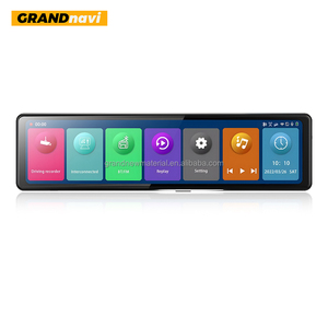 GRANDnavi-cámara trasera DVR para coche, videocámara Hd 1080P de alta resolución con doble lente para salpicadero, espejo retrovisor, Carplay, Android - Product Image 1
