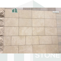 Pierre travertin naturelle Travertin jaune marbre beige Carreaux de travertin de 2cm et 3cm pour revêtement de sol et murs
