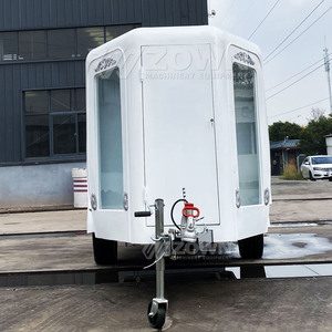 Remorque funéraire à deux roues, carrosserie blanche, compartiment décoratif en verre, remorque pour services commémoratifs - Product Image 6