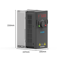 Variador de Frecuencia EC6000 Trifásico 380V 2.2kW, Inversor de Frecuencia CA, VSD, VFD