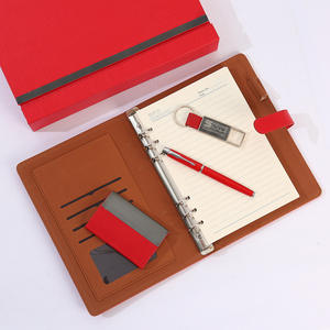 Juego de Regalo Promocional de Lujo Shanqi, Cuaderno de Cuero PU con Logotipo Personalizado, Bolígrafo, Llavero, Tarjetero, Exquisito Seda - Product Image 5