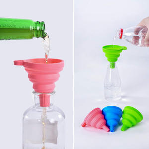 Socan Muitos tamanhos diferentes BPA Free Food Grade Cozinha Gadgets Ferramenta Utensílio Silicone Dobrável Funil Dobrável - Product Image 2