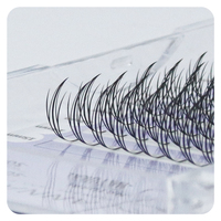 ANNAFRIS Synthétique Manga Faux Cils Comic Spire Premade Extension de Cils Ventilateurs 7mm CC Doux Plume En Forme Sans Cruauté