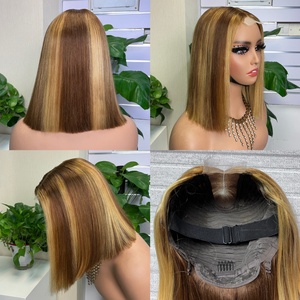 100% Raw Human Hair 12A 2*6Vietnam SDD Bone Straight <b>bob</b> Virgin Brazil Peruvian Non Glue <b>Wig</b> - Product Image 2