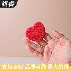 Heart Shaped Silicone Facial Cleansing Brush Soft Bristles Manual Deep Clean For General Use - Product Image 4