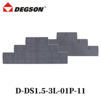 1 pièce DEGSON DS1.5-3L-01P-11-00AH Borniers sur rail DIN 500V 15A Multi-niveaux 0,14-1,5 mm de section transversale Bornier PHOENIX