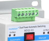 Saklar Transfer Daya MOREDAY MDQ2-63 ATS 2P 3P 4P OEMS ATS Switch AC 220V 4P 63A ATS Opsional 100A