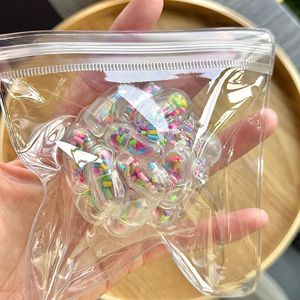 ของเล่นบีบลดความเครียดรูปแคปซูลแบบใหม่ ซีรีส์ลูกบอลสั่น TPR สำหรับเด็กและผู้ใหญ่ สร้างบรรยากาศเท่ๆ คลายเครียด - Product Image 2