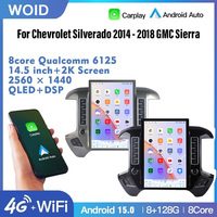 Autoradio STWEI 14,5'' Android 15 Écran Style Tesla Lecteur Vidéo pour Chevrolet Silverado 2014 - 2018 GMC Sierra Carplay Stéréo