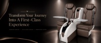 Siège de van d'aviation VIP de luxe personnalisé avec table pliante, repose-jambes et siège inclinable en cuir pour Vito/Sprinter, camping-car, VR
