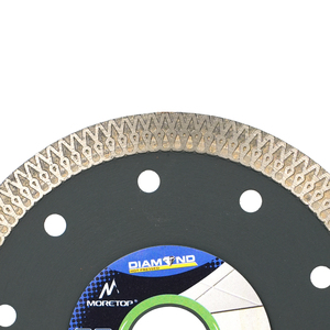 Disque diamanté turbo 125 mm pour carrelage céramique et porcelaine, sans éclats, à bord maillé pressé à chaud, 22 mm, 5 pouces, pour meuleuse, en stock - Product Image 6