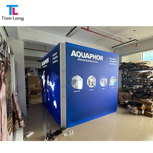 Caja de luz LED de tela publicitaria de 6x3 m de fácil montaje, 20x10 pies, pared trasera retroiluminada para stands de ferias comerciales. - Product Image 2