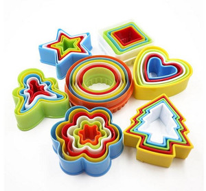 Nhà Sản Xuất Cổ Phiếu Đa-Mảnh Thiết Lập Nhựa Cookie Khuôn Mẫu Vòng Sao Hoa Mô Hình Playdough Máy Cắt Thiết Yếu Nướng Công Cụ - Product Image 2