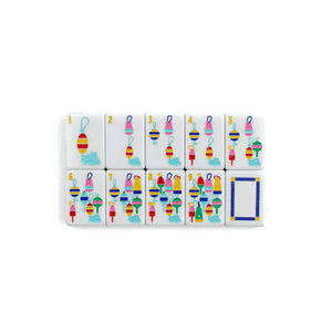 160 Tessere Acriliche per Mahjong Americano a Tema Nautico Costiero, con Rilievi di Boe e Faro, Gioco per 4 Giocatori, Decorazione Nautica, Regalo - Product Image 5