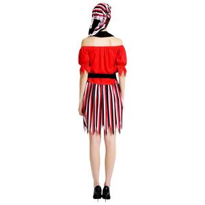 Disfraces de Cosplay de <span class=keywords><strong>Pirata</strong></span> para <span class=keywords><strong>Mujer</strong></span> Adulta, Trajes de TV y Cine, Vestido con Diseño Estampado para Halloween y Carnaval - Product Image 6