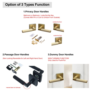 Bedroom Privacy Round Zinc Alloy <strong>Door</strong> <strong>Knob</strong> Luxury Modern Interior <strong>Door</strong> Handle Apartment Easy Installation Factory Supply - Product Image 5