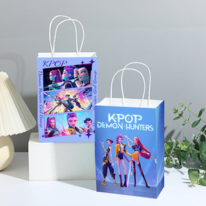 Bolsa <span class=keywords><strong>de</strong></span> Regalo K-pop Demon Hunters, Bolsa <span class=keywords><strong>de</strong></span> Mano <span class=keywords><strong>para</strong></span> Fiestas <span class=keywords><strong>de</strong></span> Cumpleaños, Bolsa <span class=keywords><strong>de</strong></span> Almacenamiento Navideña, Regalos <span class=keywords><strong>para</strong></span> Fans del Anime - Product Image 4