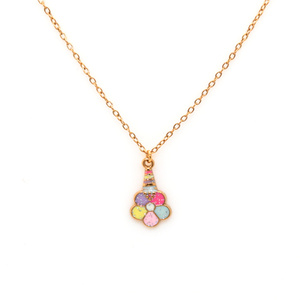 <span class=keywords><strong>Collier</strong></span> pendentif mignon <span class=keywords><strong>en</strong></span> acier inoxydable 316L avec motif carotte et lapin pour enfants, sans nickel - Product Image 3