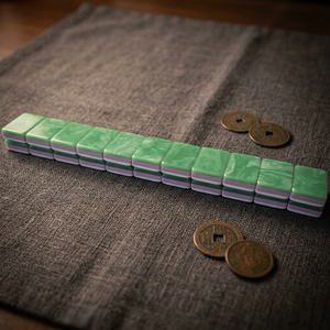 2026 Ensemble de Mahjong Américain de Luxe, 166 Tuiles en Acrylique Émeraude à Trois Couches, Jeu de Mahjong Professionnel Portable - Product Image 3