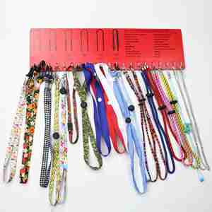 カスタムロゴ入りナイロン製ランヤード、卸売シルクスクリーンキーホルダーネックストラップランヤード、カスタムパターン入りロゴ入りランヤード - Product Image 4