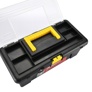 Mini Hardware Tool Storage Box 10 Inch Plastic Portable Toolbox With 4 Compartments Waterproof Small Size - Product Image 1