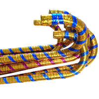 Professionnel Unisexe Arabe Danse Du Ventre Performance Poignée Bâtons PVC Creux En Plastique Canne 2 Couleur Ruban Wrap Performance Porter