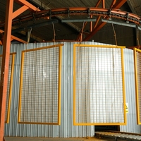 Panneau de cloison modulaire en treillis soudé, clôture en acier galvanisé robuste pour entrepôt et barrière de sécurité industrielle