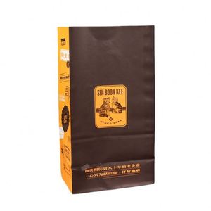 <b>Biodegradable</b> Factory Price Custom Brown White Kraft <b>Paper</b> Takeaway Shopping Bags Without Handles Bags or Food Packing - Product Image 2