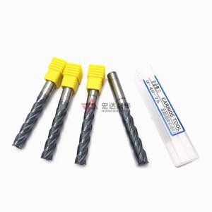 Fresa de carburo de alto rendimiento de 8 mm de diámetro y 2 filos para uso general AITiN TiSiAIN AICrSiN NACo 3, piezas de herramienta azules - Product Image 6