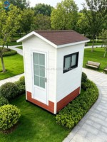 Maison conteneur préfabriquée moderne et détachable, toilettes portables écologiques modulaires pour parc