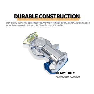 Servicio de aluminio Gladhand Blue Air Hose Acoplamiento de freno Glad Hand para camión Semirremolque RVs - Product Image 4