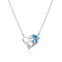 Collier Pendentif Cœur Élégant en Argent 925 Plaqué Rhodium avec Opale – Idéal pour Fiançailles, Mariage, Cadeau, Anniversaire Classique