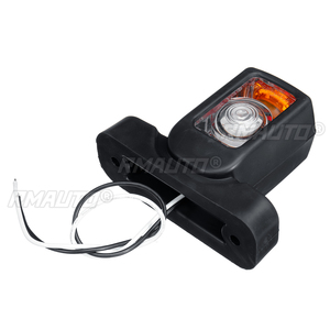 12/24V Truck LED Side <b>Marker</b> Light Triple Amber <b>White</b> Red Indicator Lamps for Trailer Lorry RV Bus - Product Image 4
