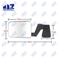 2 Buah Spion Samping Mobil Krom untuk Jeep Wrangler Aksesoris 1997-2007 TJ