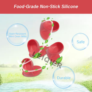 Custom Logo Siliconen Ovenwanten Kleine Hittebestendige Vingergrijper Instant Mini Pan Houders Keuken Pot Hete Oven Wanten - Product Image 6