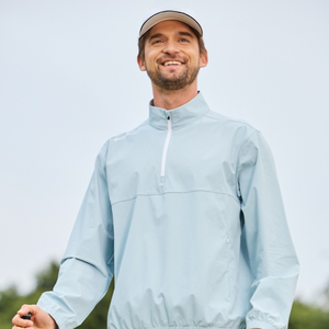 Wholesale <strong>2</strong> Piece Clothing Golf Shorts Set Men Waterproof Lightweight <strong>1</strong>/4 <strong>Zip</strong> Pullover Jackets Long Sleeve Golf <strong>Sweatshirts</strong> - Product Image 5