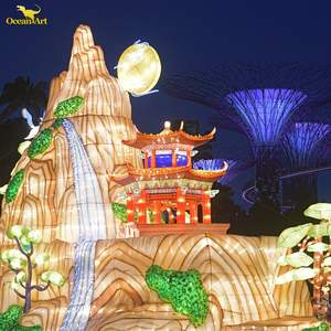 Grande Lanterna Colorata a Forma di Drago Cinese con LED, <span class=keywords><strong>Lanterne</strong></span> in Seta Impermeabili per Festival - Product Image 5