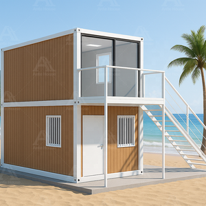 20ft Verzending Prefab Container Huis Met Badkamer Te Koop Licht Staal Opvouwbare Geprefabriceerde Woning Villa 4 Slaapkamer - Product Image 2