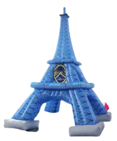 Modèle gonflable célèbre de tour Eiffel de bâtiment de Paris