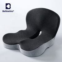 Coussin de chaise en mousse à mémoire de forme à récupération lente Bellewins avec dossier et housse amovible respirante