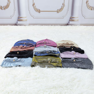 African Summer Turban Cap Glänzende Frauen hüte mit Big Drill <span class=keywords><strong>Nigerian</strong></span> Turban Gele - Product Image 4