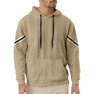 Sweat-shirt à capuche léger pour homme avec poche, respirant, décontracté, gris - Product Image 4