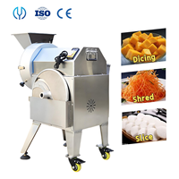 Industrie Vers Fruit Tomaat Mango Kubus En Plantaardige Wortel Okra Snijmachine Snijmachine Strip Chopper Snijmachine Voor Restaurants