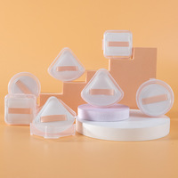 Éponge de maquillage triangulaire en PU hydrophile super douce et lavable pour fond de teint