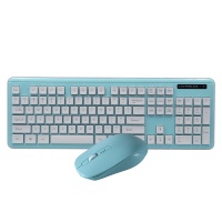 Clavier et souris sans fil de jeu ergonomique mince 2,4 G, chocolat, étanche, taille standard, combo très vendu