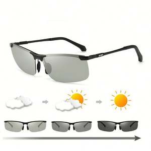 Gafas de Sol Polarizadas Fotocromáticas con Marco de Aleación UV400 para Hombre, Última Moda - Product Image 1
