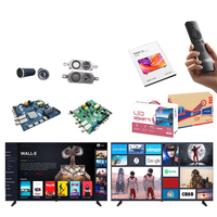Téléviseur intelligent Android LED 4K UCOM Factory OEM de 55 à 98 pouces avec HDR Full HD, WiFi, noir, pour la maison et l'hôtel