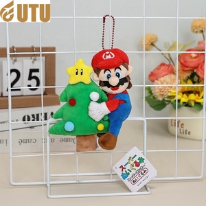 Árbol de Navidad Colgante Muñeca Material de algodón Diseño de dibujos animados Árbol de Navidad Bolsa de felpa Titular con estrella para decoraciones festivas-F - Product Image 1