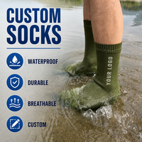 Chaussettes de randonnée imperméables respirantes pour hommes et femmes, épaisses, à séchage rapide, 3 couches TPU, pour sports de plein air, ski, pêche en eau